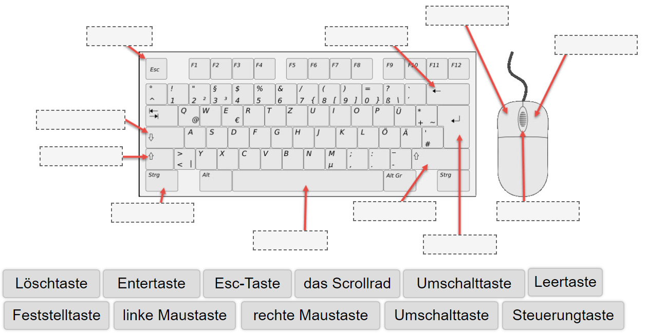 Tastatur-Begriffe