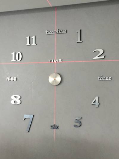 Fertigstellung der Uhr